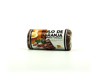 Pan de Naranja con Almendras y Chocolate Formato Rulo